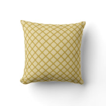 Mustard Yellow Geometric Throw Pillow
