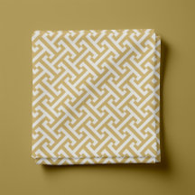 Mustard Yellow Greek Key Pattern