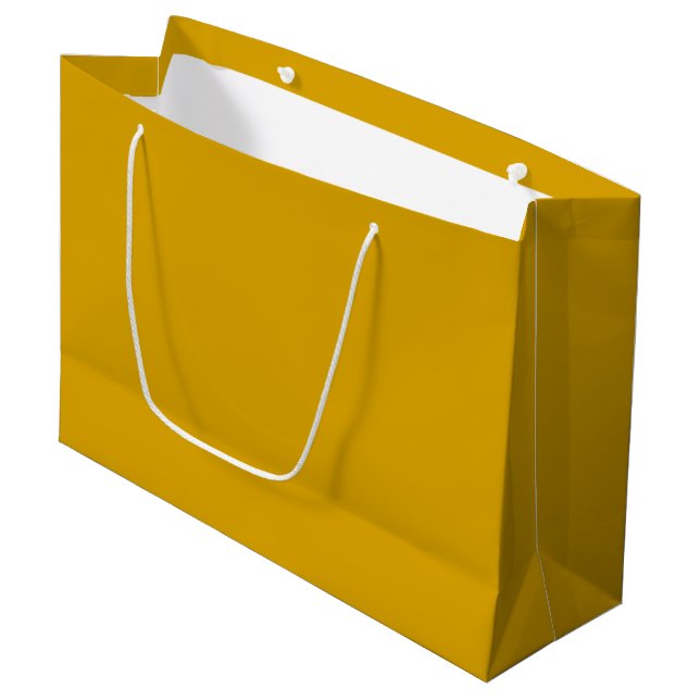 Mustard Yellow Large Gift Bag (Front Angled)