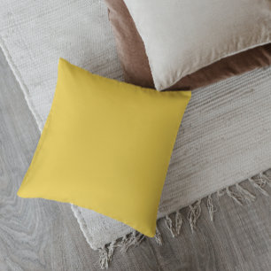 Mustard Yellow Minimalistic Throw Pillow