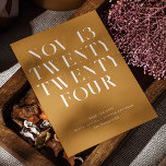 Mustard yellow modern stylish minimalist wedding save the date<br><div class="desc">Modern stylish typography minimalist wedding Save the Date in shades of mustard yellow,  sandy orange and ochre colours. Please contact me if you need additional items.</div>