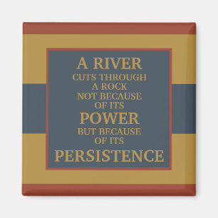 Mustard Yellow Navy Blue Rust Motivational Strong Magnet
