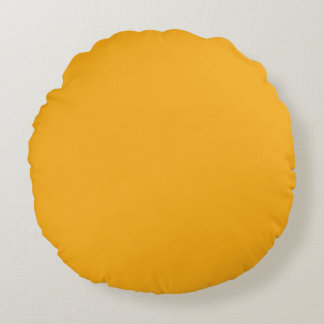 Mustard Yellow Round Cushion