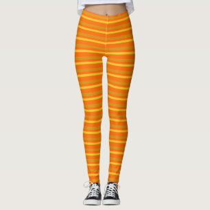 Mustard Yellow Skinny Stripe Leggings