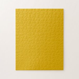 Mustard Yellow Solid Color Jigsaw Puzzle