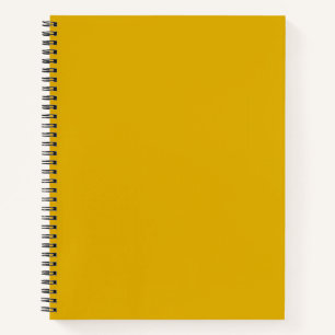 Mustard Yellow Solid Color Notebook