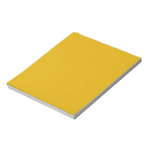 Mustard Yellow Solid Color Notepad