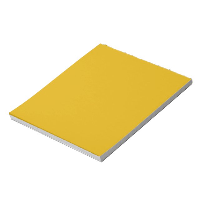Mustard Yellow Solid Color Notepad (Rotated)