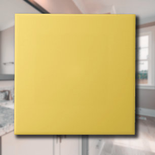 Mustard Yellow Solid Colour Classic Elegant Tile