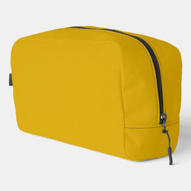 Mustard Yellow Solid Colour Dopp Kit (Right Corner)