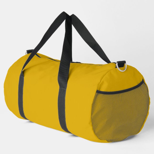 Mustard Yellow Solid Colour Duffle Bag (Right Corner)