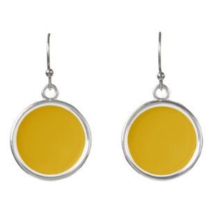 Mustard Yellow Solid Colour Earrings