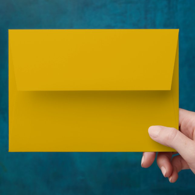 Mustard Yellow Solid Colour Envelope (Hand)