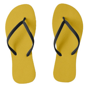Mustard Yellow Solid Colour Flip Flops