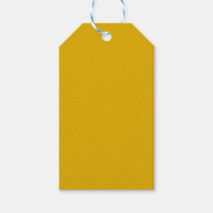 Mustard Yellow Solid Colour Gift Tags