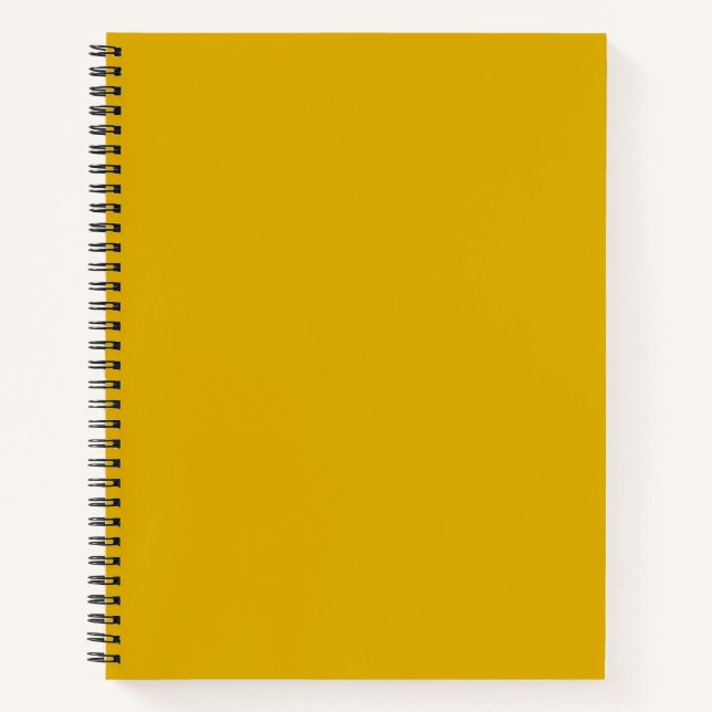 Mustard Yellow Solid Colour Notebook (Front)