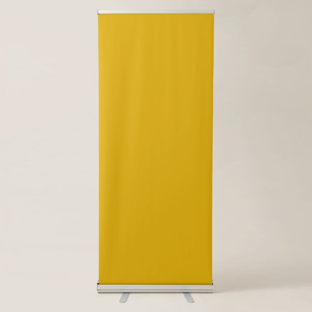 Mustard Yellow Solid Colour Retractable Banner (Front)