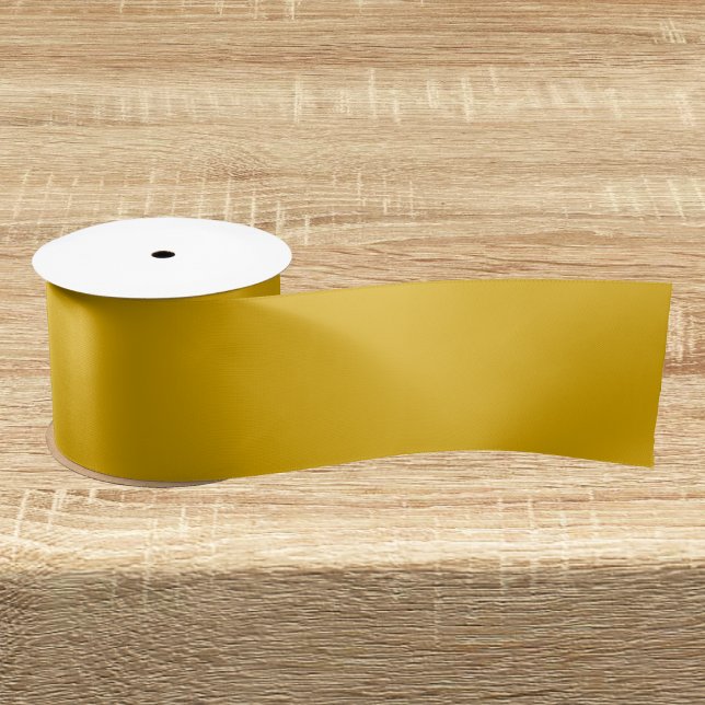 Mustard Yellow Solid Colour Satin Ribbon (Creator Uploaded)
