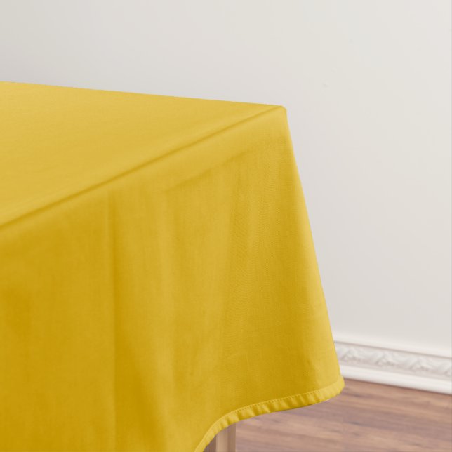 Mustard Yellow Solid Colour Tablecloth (In Situ)