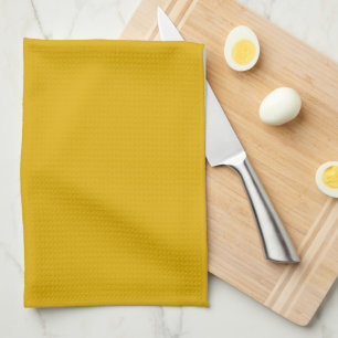 Mustard Yellow Solid Colour Tea Towel