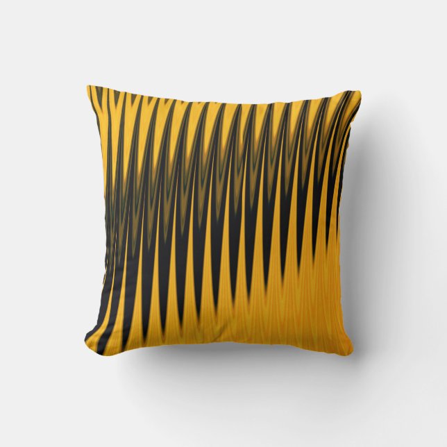 Mustard yellow throw pillow (Front)