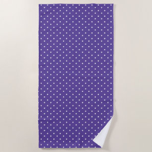 Mustard yellow white polka dots pattern Beach To Towel