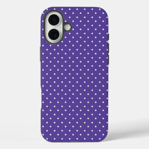 Mustard yellow white polka dots pattern  Case-Mat iPhone 16 Plus Case