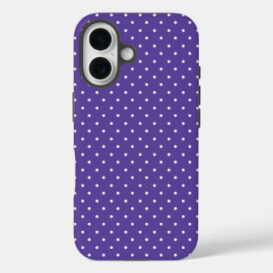Mustard yellow white polka dots pattern Case-Mat iPhone 16 Case