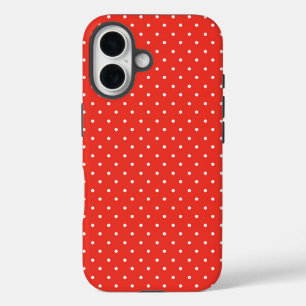 Mustard yellow white polka dots pattern Case-Mat iPhone 16 Case