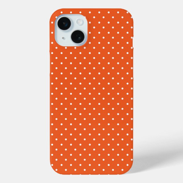 Mustard yellow white polka dots pattern  Case-Mat Case-Mate iPhone Case (Back)