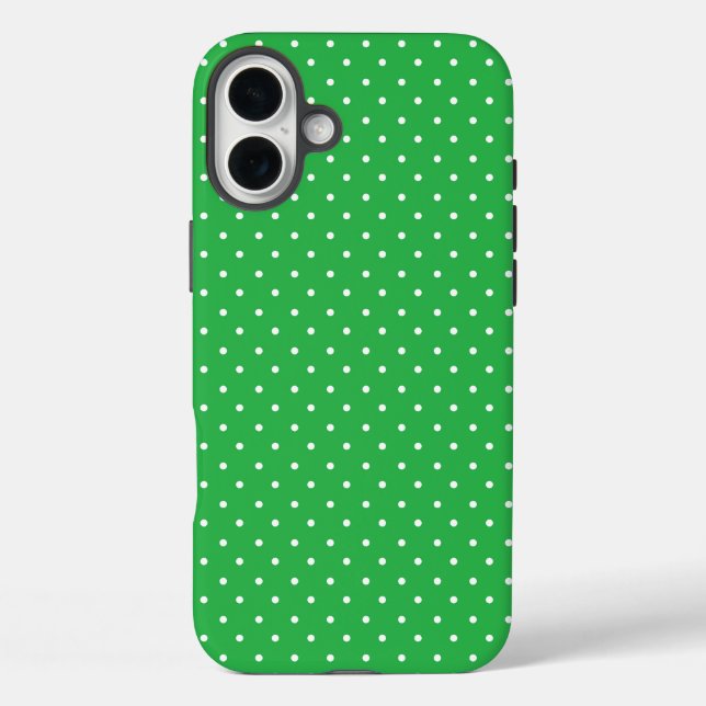 Mustard yellow white polka dots pattern  Case-Mat Case-Mate iPhone Case (Back)