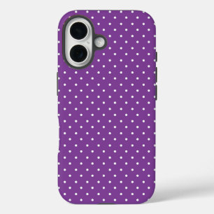 Mustard yellow white polka dots pattern Case-Mat iPhone 16 Case