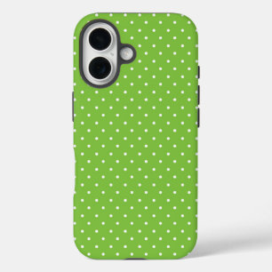 Mustard yellow white polka dots pattern Case-Mat iPhone 16 Case