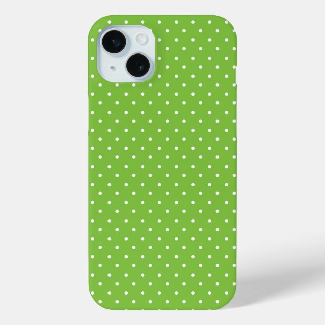 Mustard yellow white polka dots pattern  Case-Mat Case-Mate iPhone Case (Back)