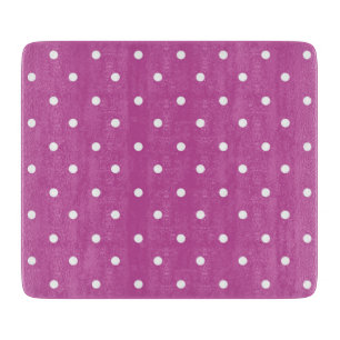 Mustard yellow white polka dots pattern  Cutting Board