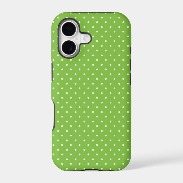 Mustard yellow white polka dots pattern  iPhone C (Back)