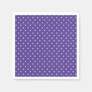Mustard yellow white polka dots pattern Napkins