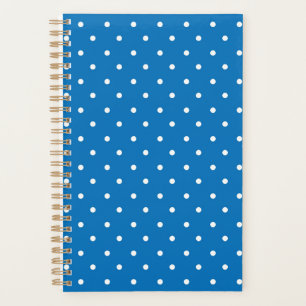 Mustard yellow white polka dots pattern  Planner