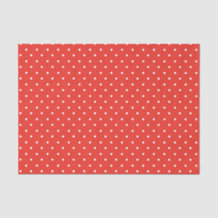 Mustard yellow white polka dots pattern Tissue P Paper