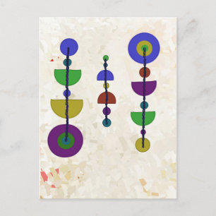 Muster und Farben Postcard
