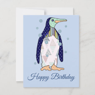 Musteringuin Geburtstag Holiday Card
