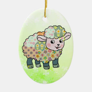 Musterlämmchen Ceramic Tree Decoration