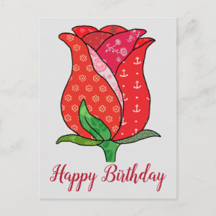 Musterrose Postcard