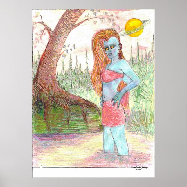 Mutant Anna Anastasia Enamel, Art Signature Poster (Front)