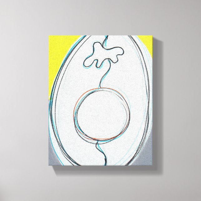 Mutant Avocado 6 Canvas Print (Front)