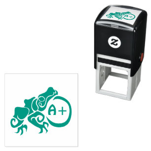 Mutant Green Frog Grade A+ Self-inking Stamp