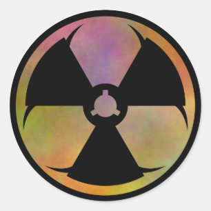 Mutation Hazard Symbol Classic Round Sticker