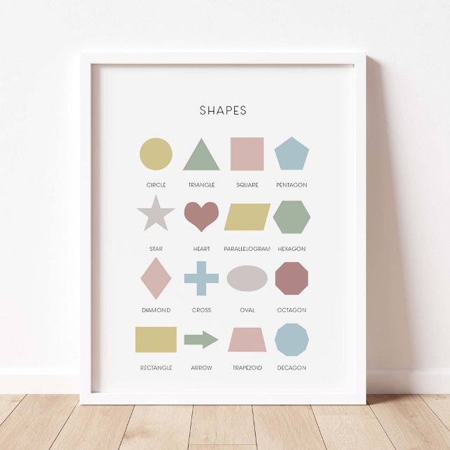Mute colour shapes poster (Creator Uploaded)