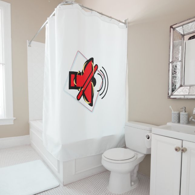 Mute Shower Curtain (In Situ)