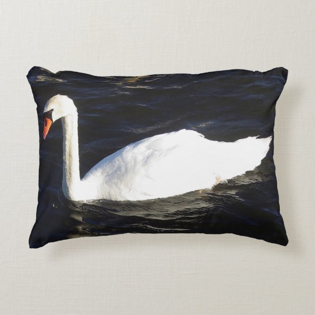 Mute Swan accent pillow (Front)